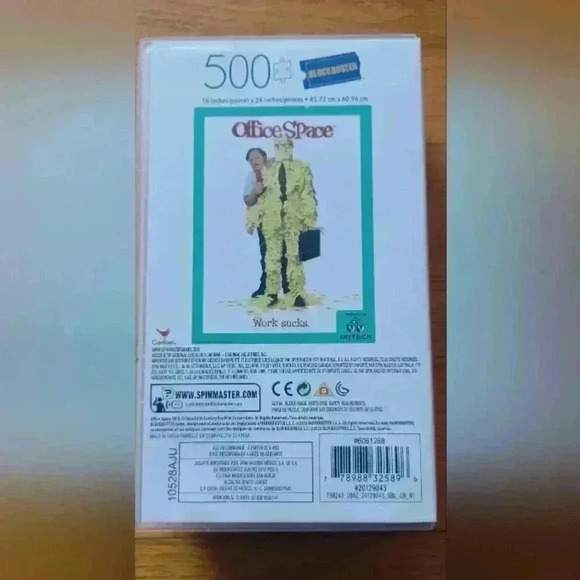 Office Space Jigsaw Puzzle in Clam Shell “Work Sucks”  500 Pcs Blockbuster - Picture 3 of 4